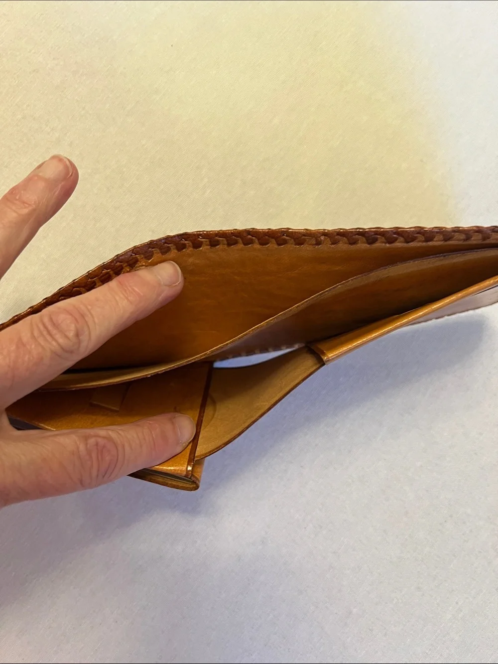 NEW Vintage Rolfs Hand Tooled Leather Wallet Billfold Embossed Western Buck Deer